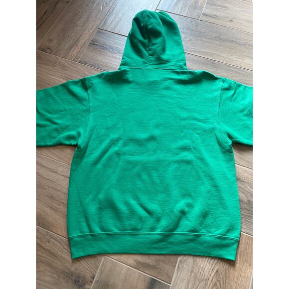 Jerzees Hoodie Mens Size M Green Disney Mickey Mouse Astros World Series - Picture 4 of 7